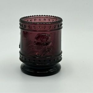 Original Maude St Clair Plum Carnival 1776 1976 Bicentennial Toothpick Holder